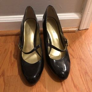 Black Liz Claiborne Patent Heels